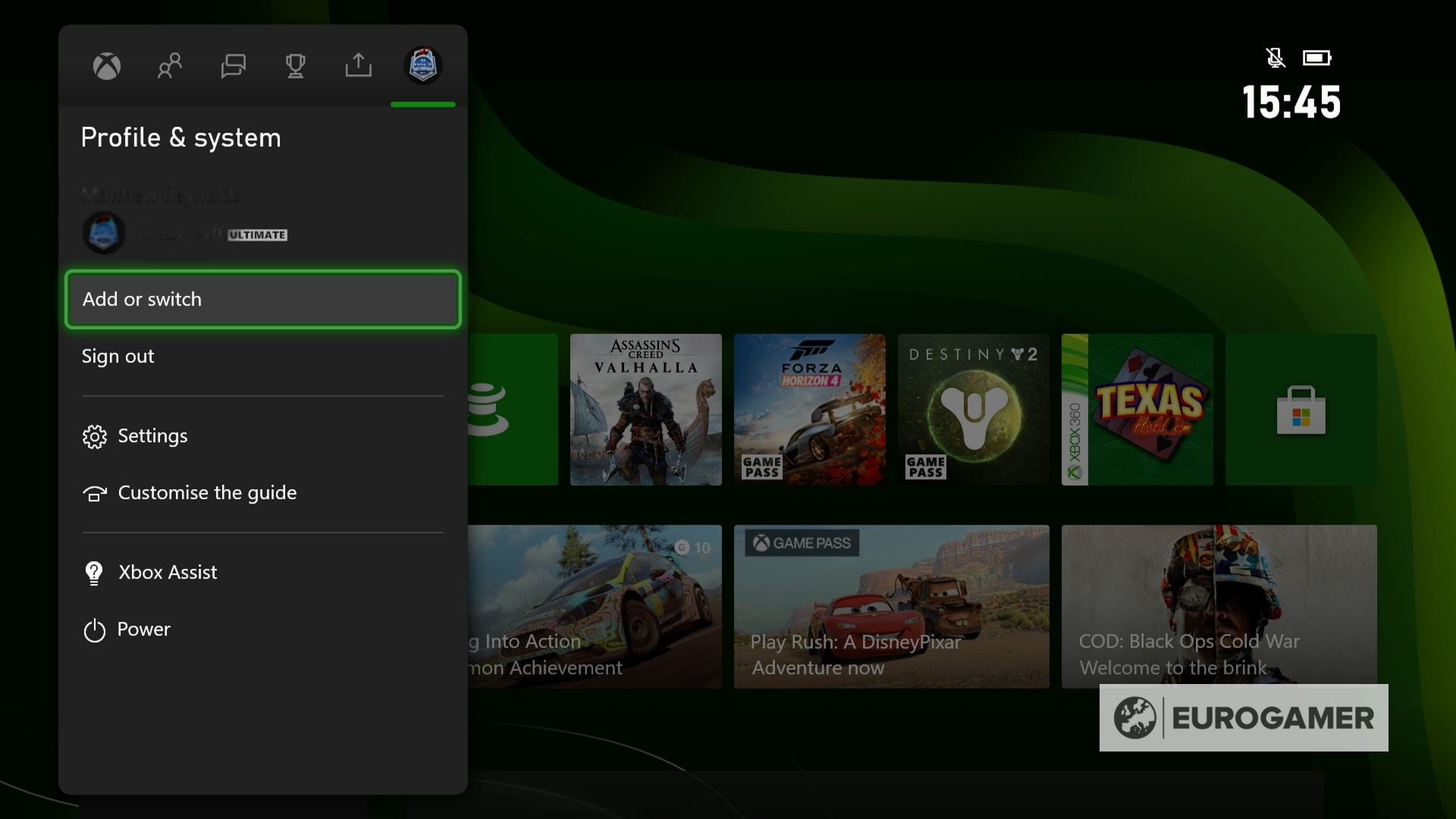 Xbox Series X y S - Cuentas: añadir nuevas cuentas, invitados y cuentas sistema | Eurogamer.es