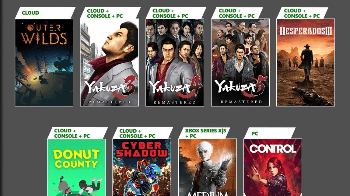 Image for Yakuza Remastered Collection, The Medium and more coming to Xbox Game Pass in January