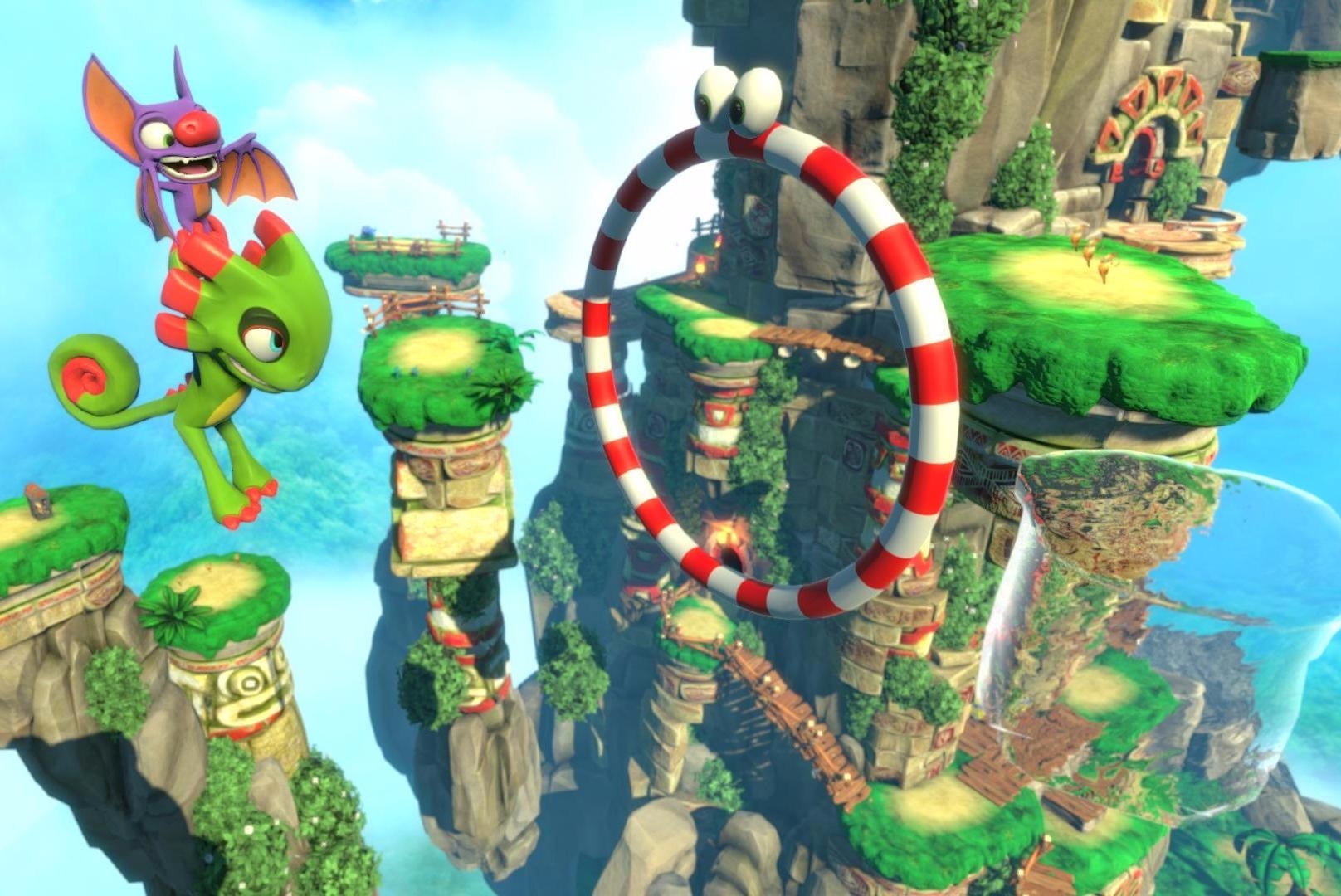 Image for Yooka-Laylee walkthrough and guide to all collectables, unlocking worlds and beating bosses in the retro-styled platformer