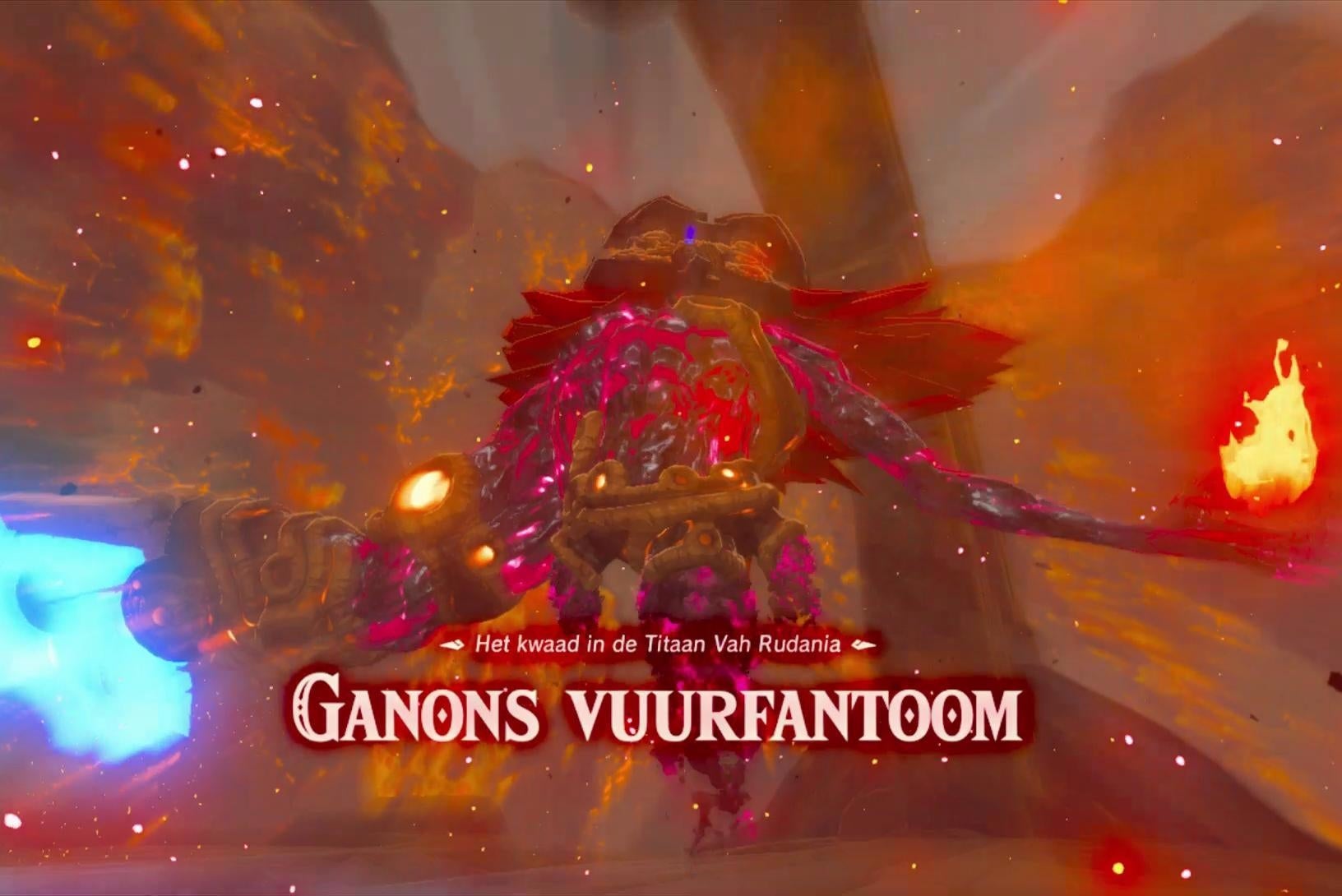 Zelda Breath of the Wild Ganons Vuurfantoom verslaan, Steenpletter