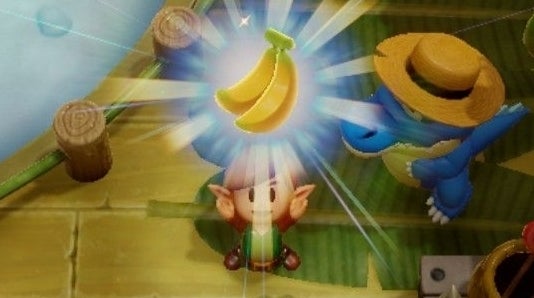 Image for Zelda: Link's Awakening trading sequence quest: Where to trade the Yoshi Doll, Ribbon, Dog Food, Bananas and other items for the Magnifying Lens