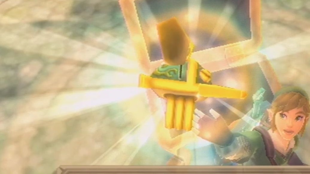 Afbeeldingen van Zelda: Skyward Sword - Tempel der Bezinning kerker: Stalfos verslaan en de Kever krijgen uitgelegd