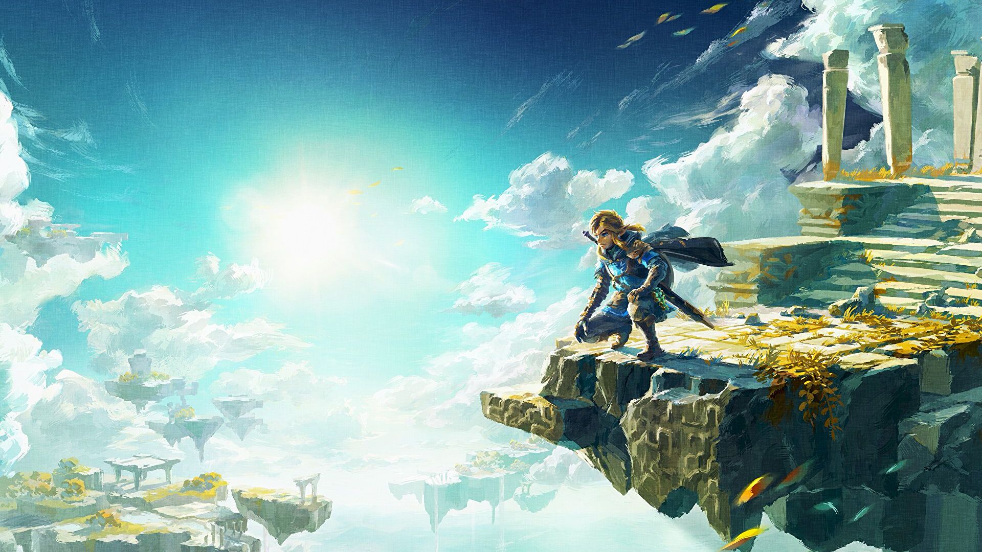 Immagine di The Legend of Zelda Tears of the Kingdom ha una bellissima statua di Link per pubblicizzare il gioco