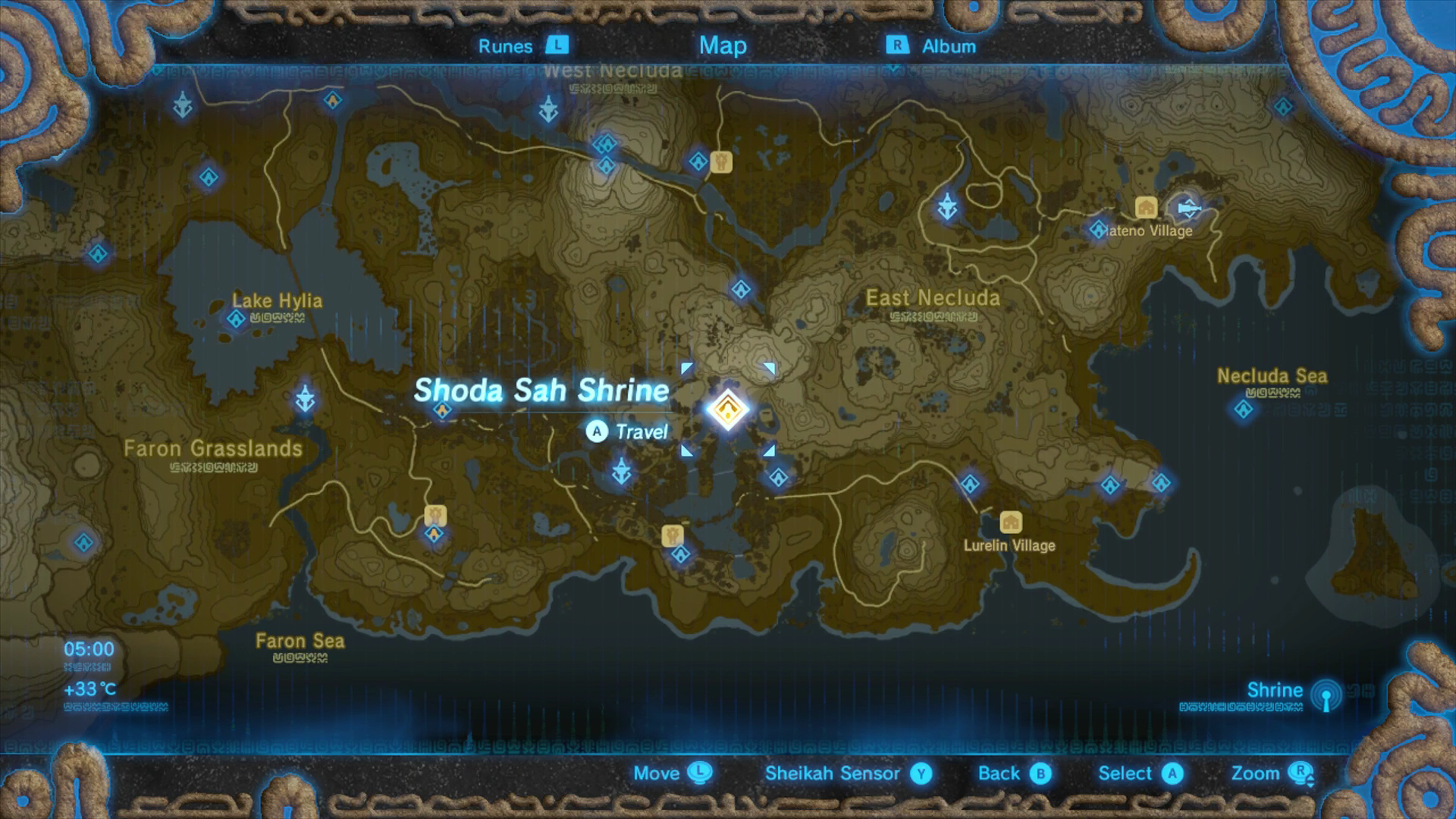 Loz Botw Shrine Map Zelda Shoda Sah And Impeccable Timing Trial Solution In Breath Of The Wild Eurogamer Net