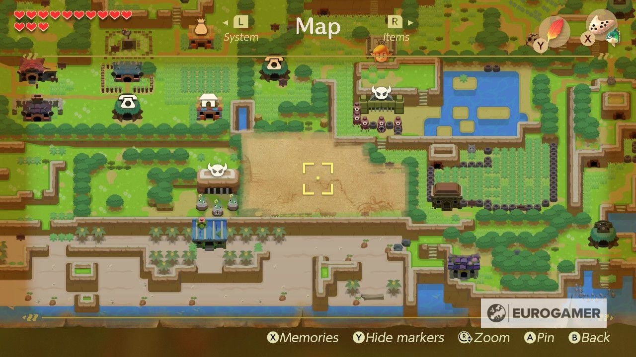 Link awaking карта