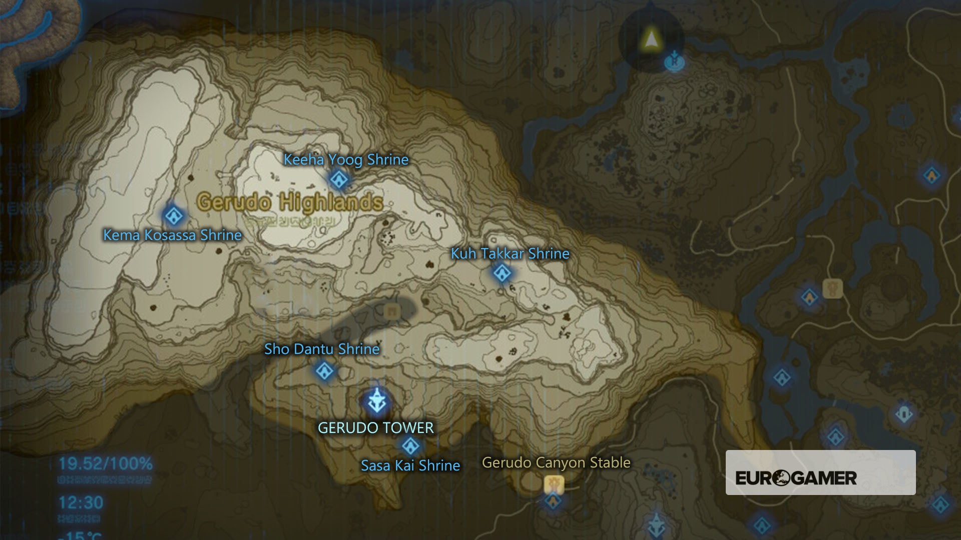 Zelda: Breath of the Wild Shrine locations, Shrine maps for all regions ...