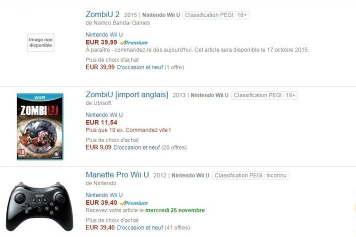 Imagem para ZombiU 2 aparece em loja Amazon francesa